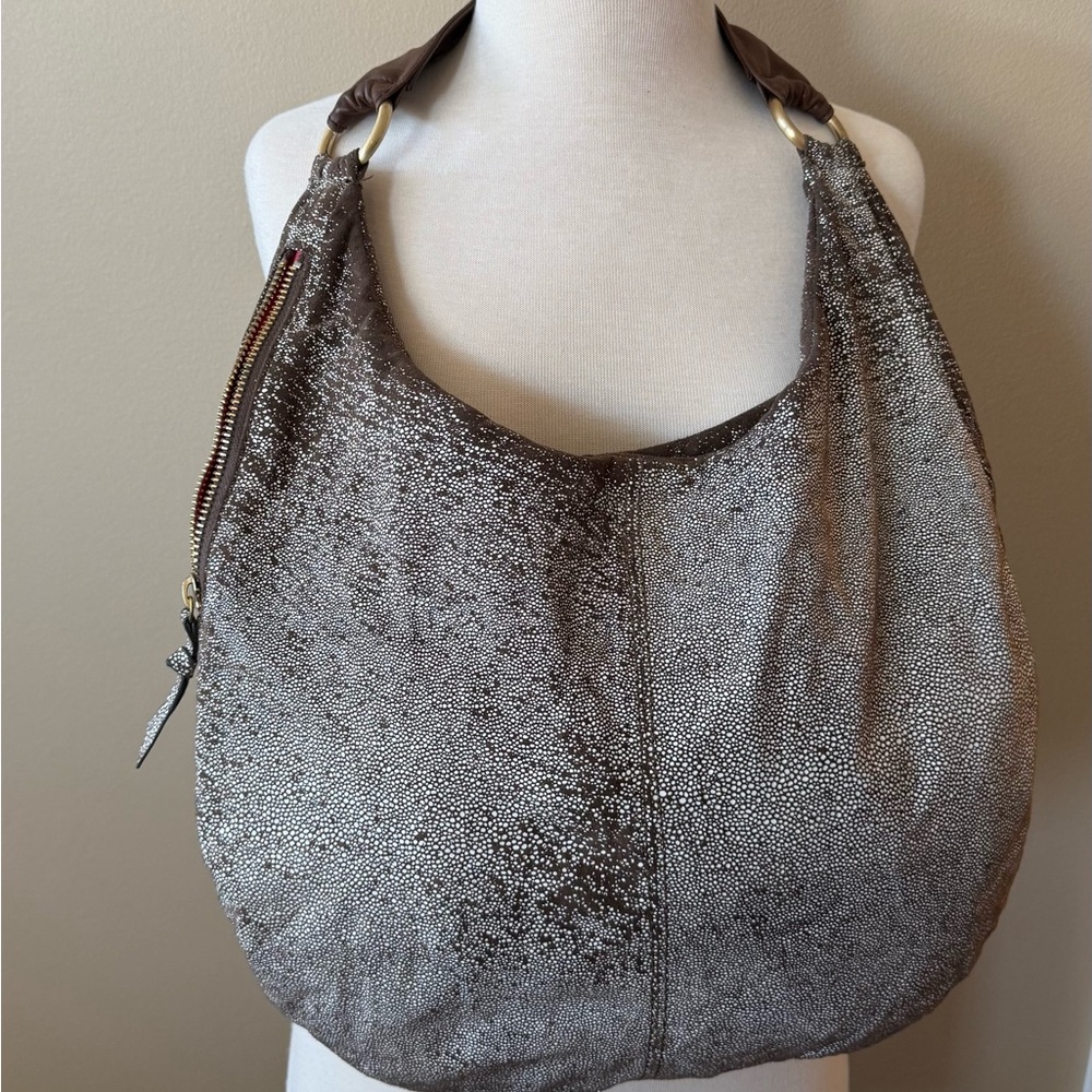 HOBO Chosen Soft Leather Half Moon Shoulder Bag and matching Lauren Clutch